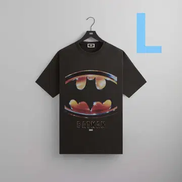 Kith x 배트맨 로고 빈티지 티 블랙