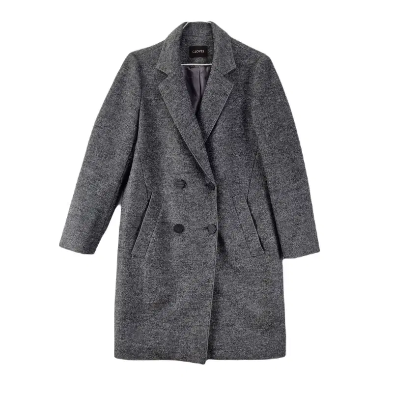 E8833 Clovis W85160 Gray two-button long coat/dirk