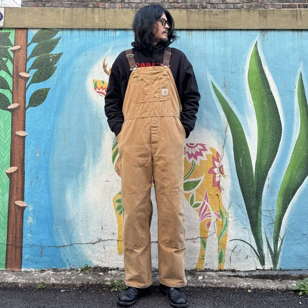 90's USA Carhartt Double Knee Overalls