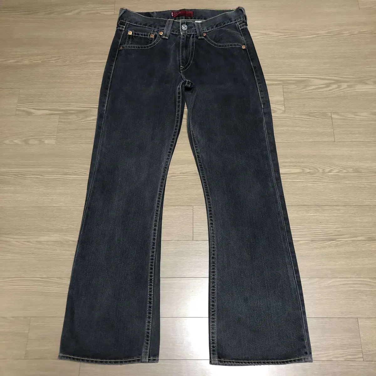 30) 00's Levi's TYPE-1 True Bootcut Dark Blue Denim