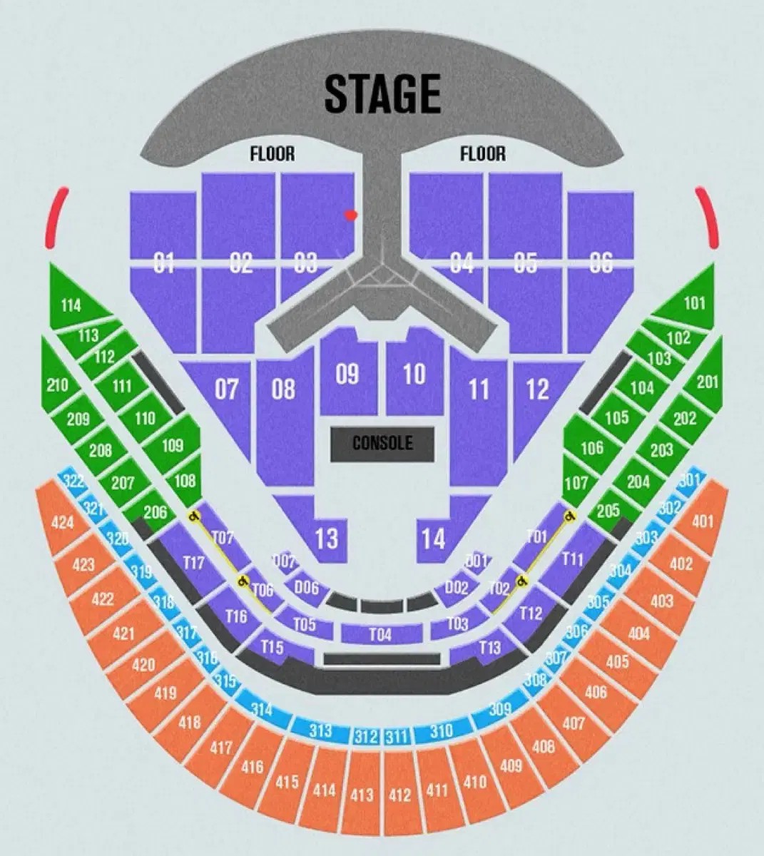 임영웅 콘서트 돌출1열 2연석 통로석