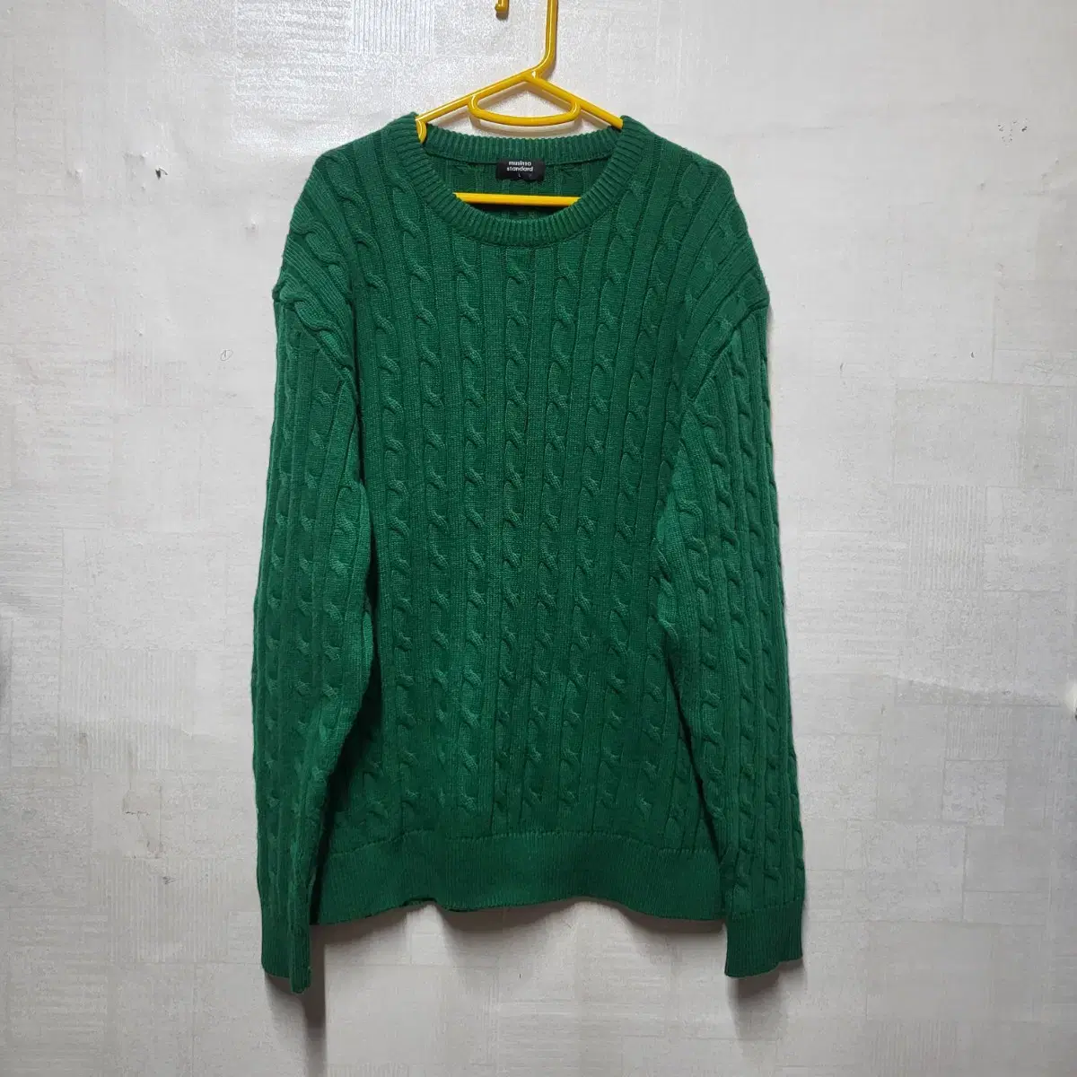 UnisexStandard cable crew neck knit L