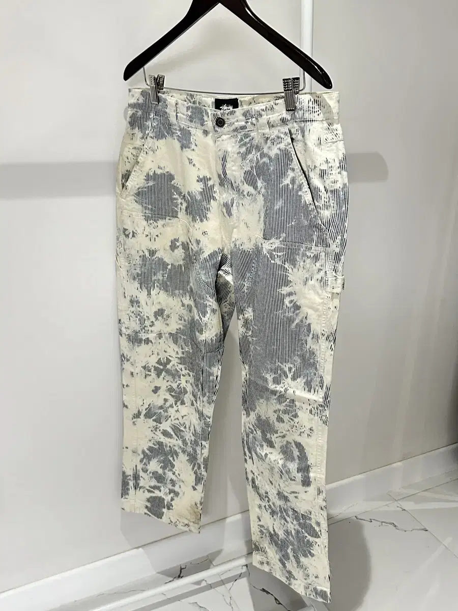 (32)Stussy Hickory Stripe Work Pants