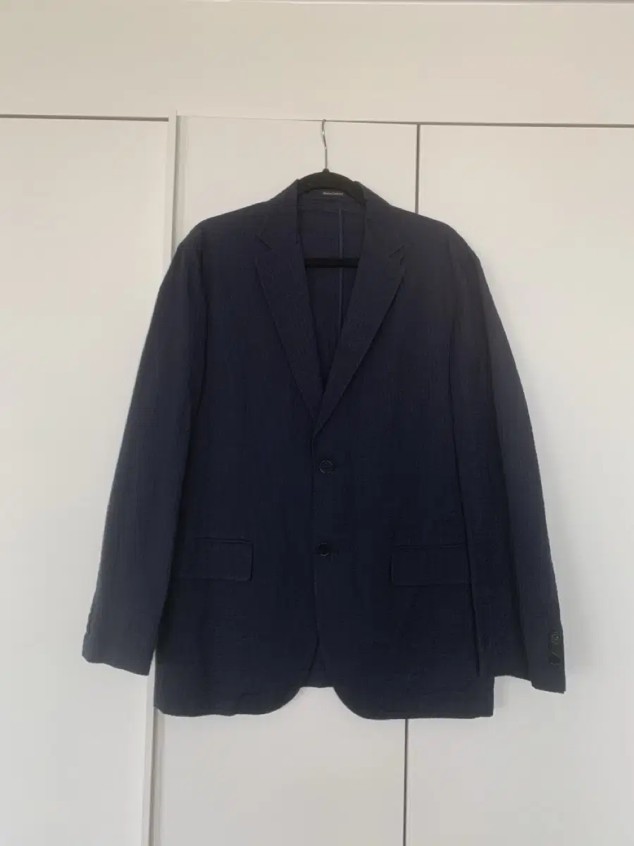 100% henry cotton navy blue spring summer jacket