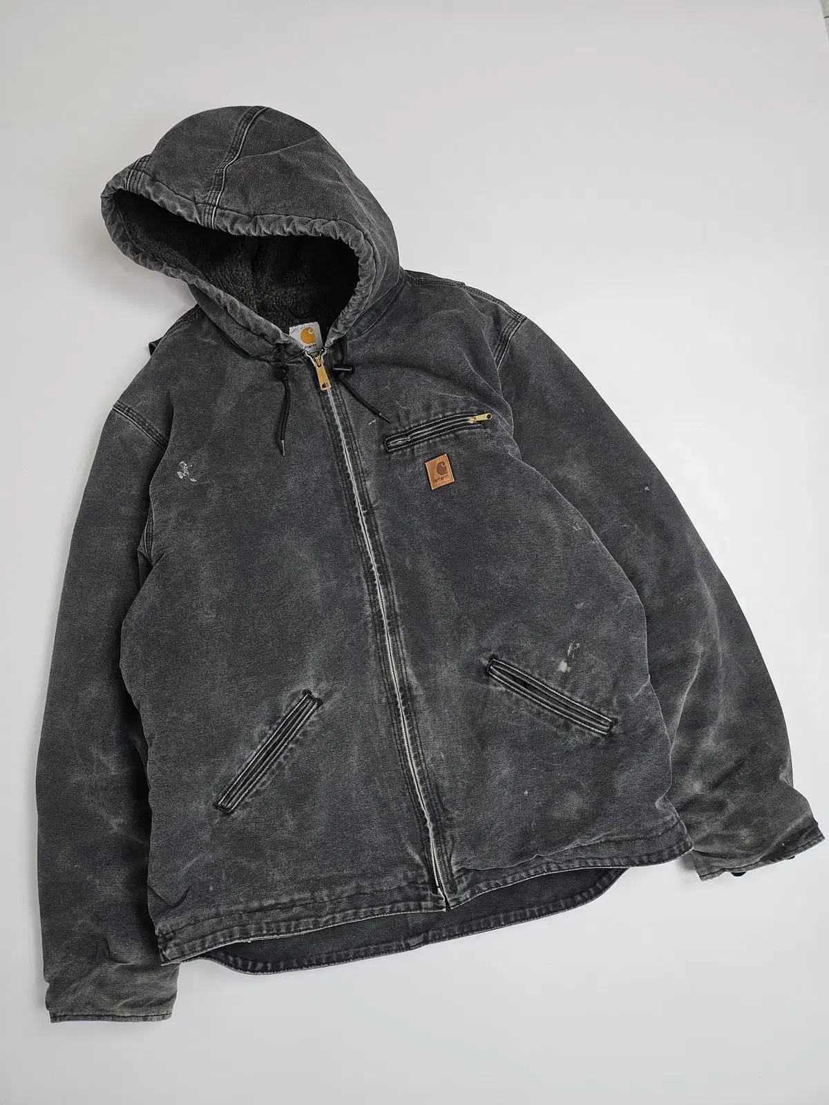 Calhart Black Sherpa Hooded Jacket XL (105) / 8299