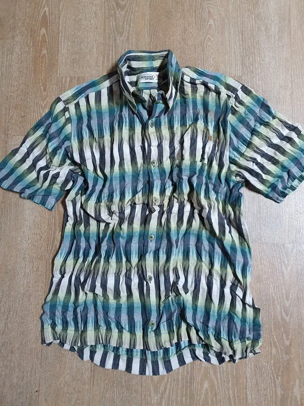 Luxury MOSSONI(Genuine MOSSONI)Young sensibility excellent colorful cool shirt southern short sleeve