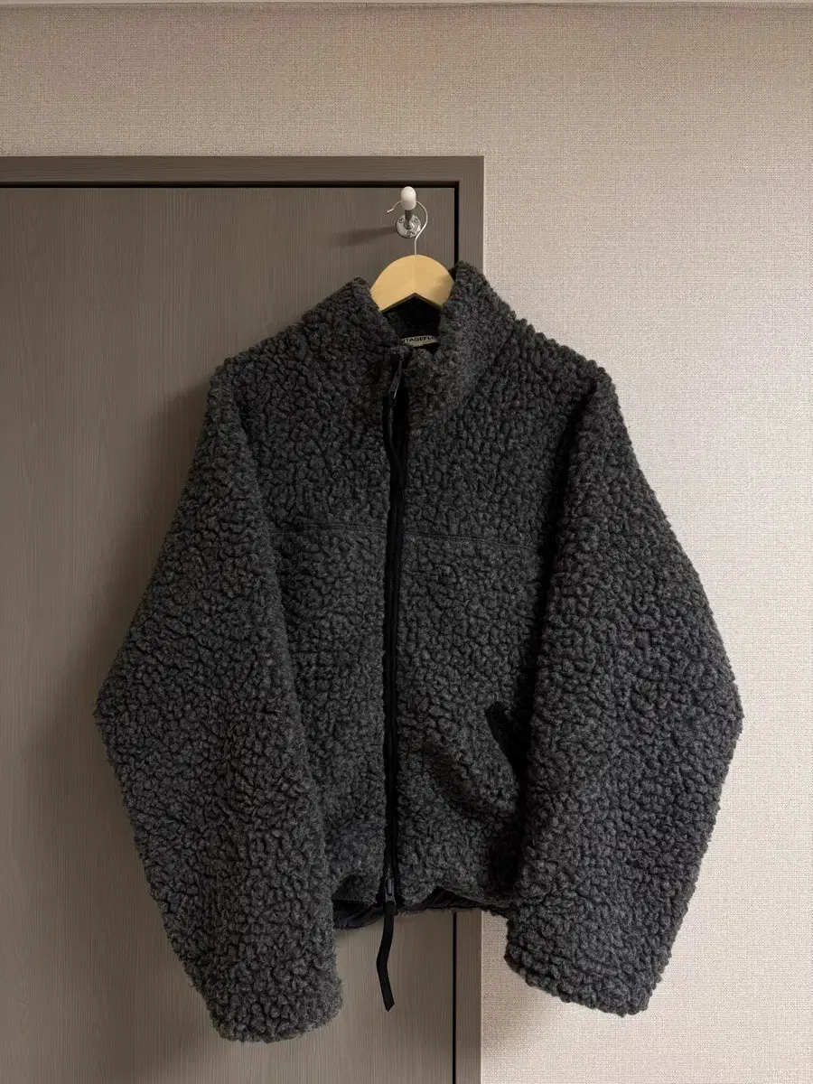 [L]Heritage Floss Wool Pile Fleece Jacket / Gray