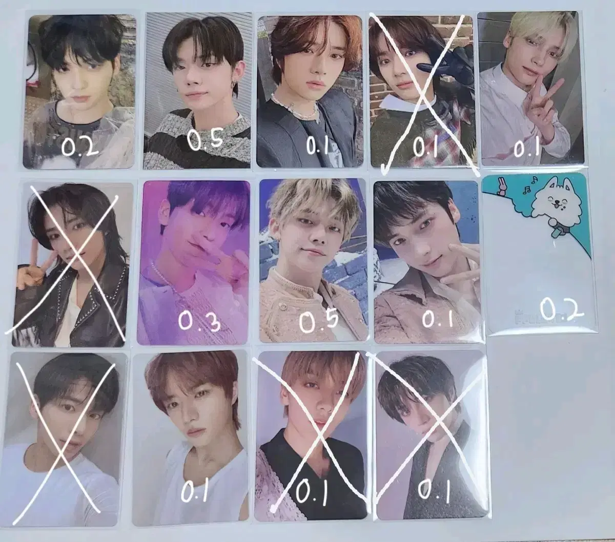 txt yeonjun soobin beomgyu taehyun hueningkai photocard wts