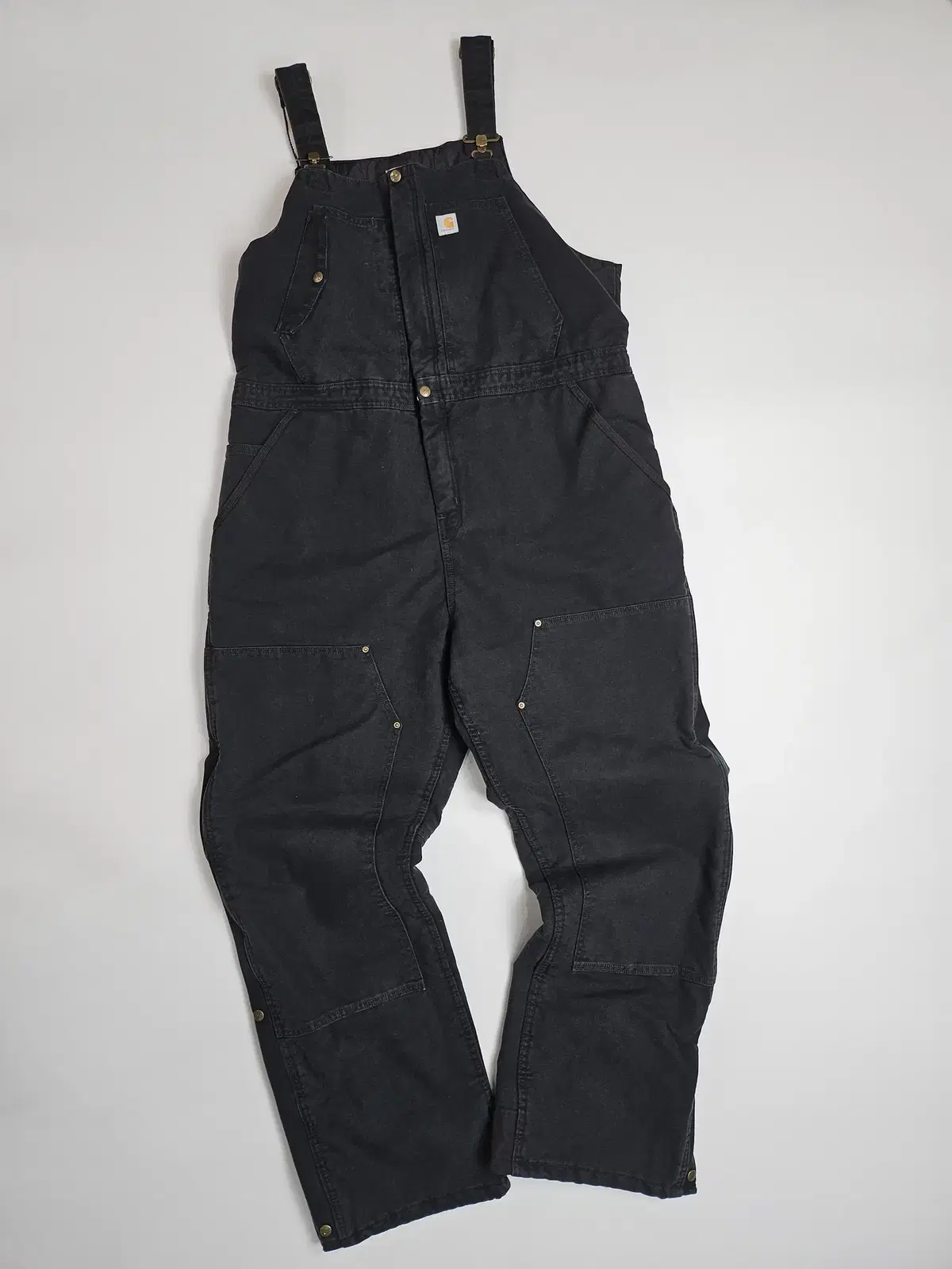 Calhart Black Double Knee Side-Zip Heavy Overalls XXL / 8301