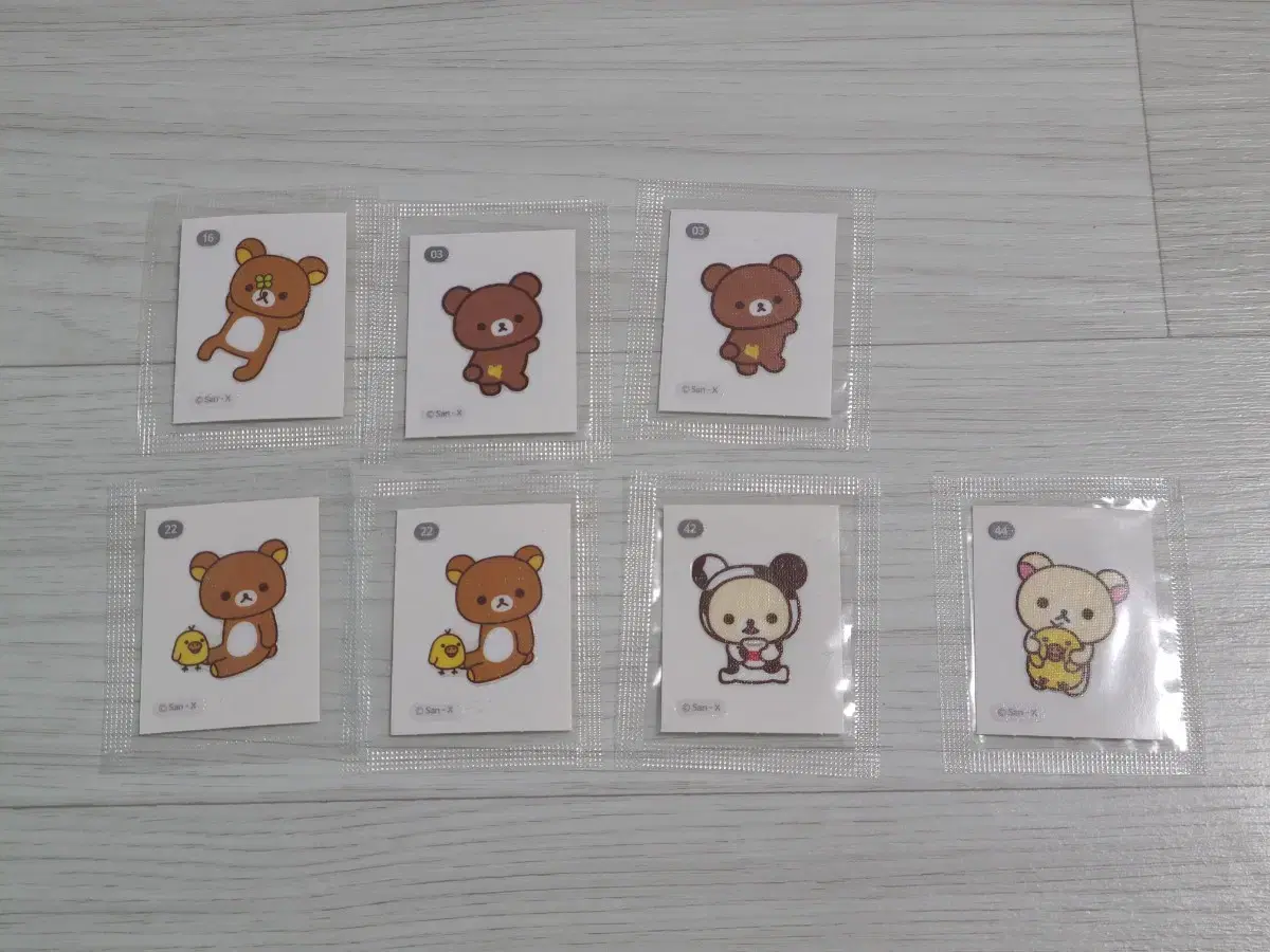 3 pieces of Rilakkuma banded seals bulk for 8,000 won.