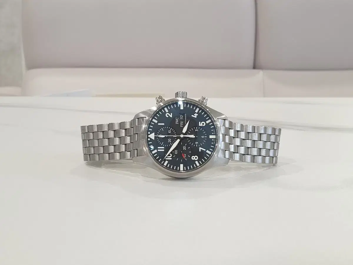 IWC 파일럿 크로노 검판 3777