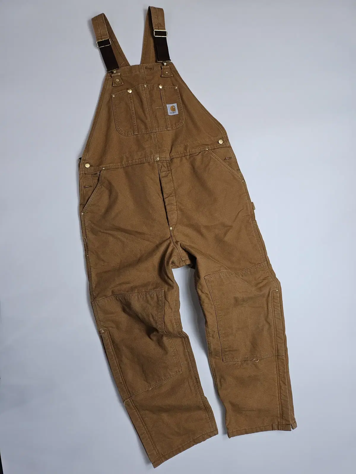 Calhart Camel Double Knee Side-Zip Heavy Overalls (44x32) / 8302