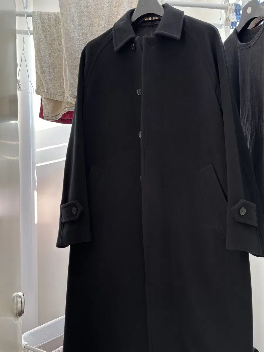 24aw orari auralee moser coat black 3