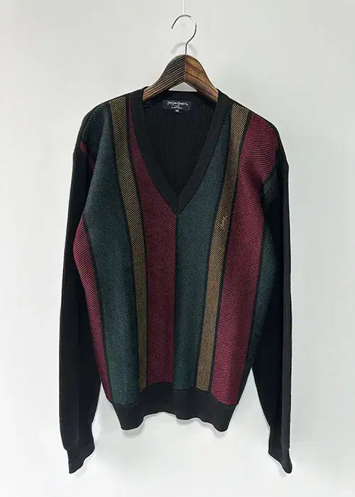 [105] YSL Yves Saint Laurent V-neck knit