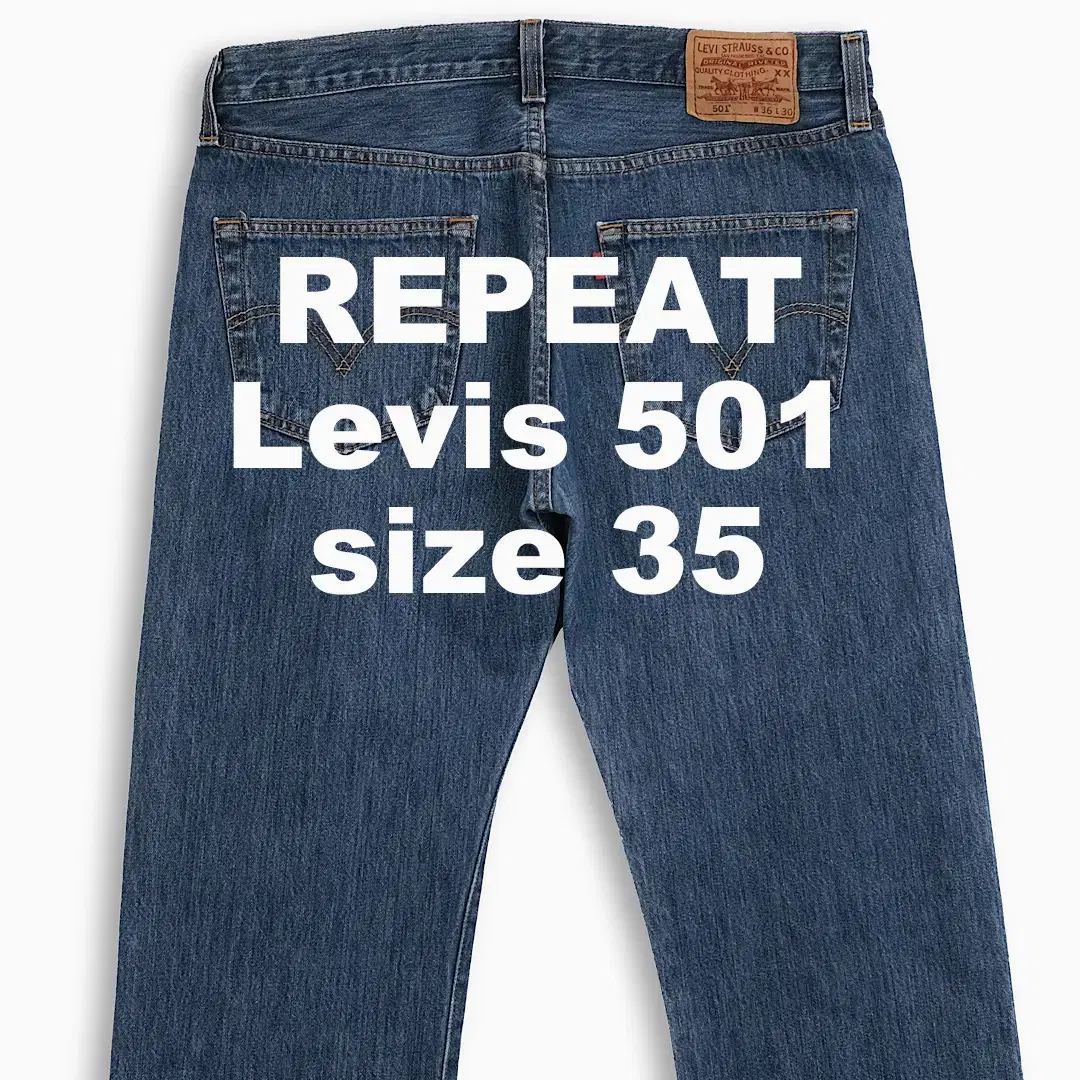 Vintage Levi's 501 Mid Blue 35 Inch LV50136432