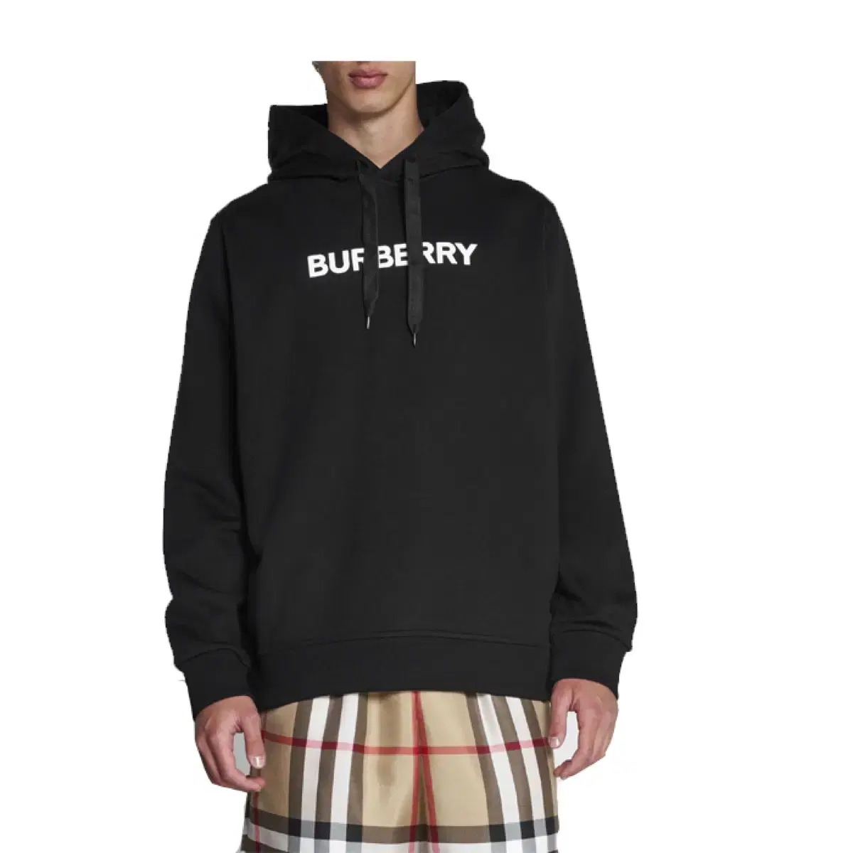 New Arrivals Burberry Logo Hoodie Black Large