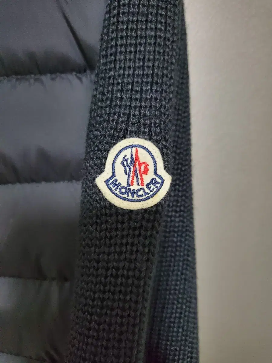 Moncler knit padded hoodie for sale