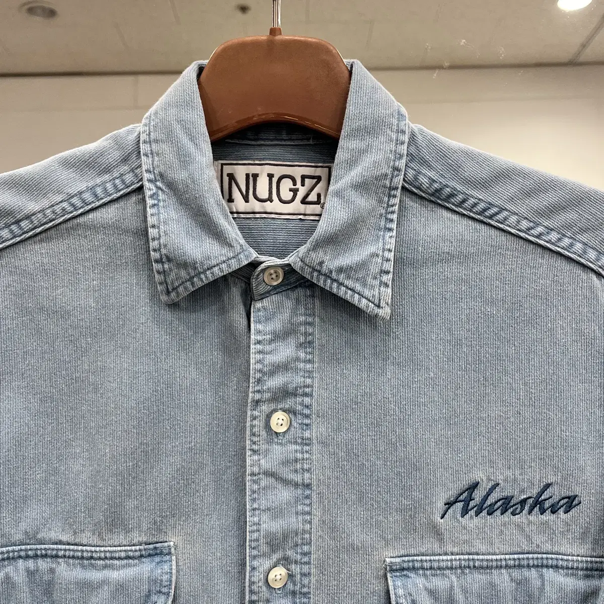 90s Nugz 빈티지 ALASKA 셔츠 made in USA