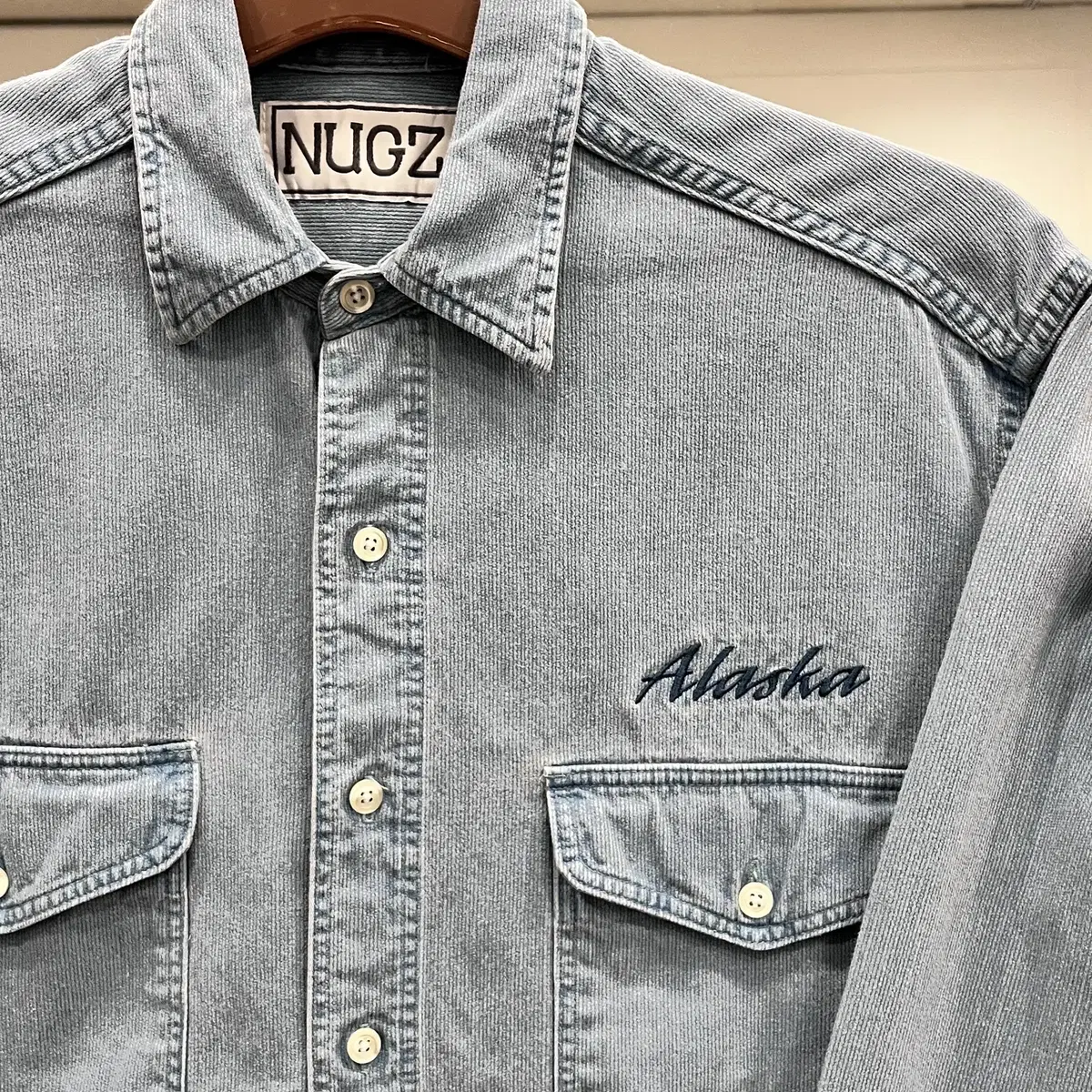 90s Nugz 빈티지 ALASKA 셔츠 made in USA