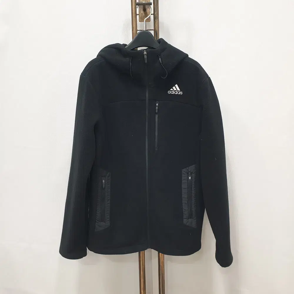 (JJ25099)Adidas Softshell Hooded Fleece Jacket 100