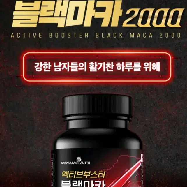 액티브 부스터 블랙마카 2000 1병 120정