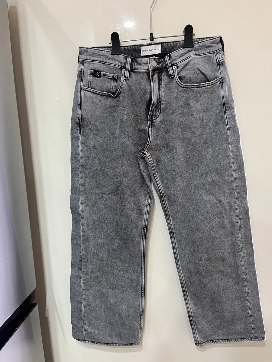 (32)Calvin Klein Wide Denim Pants Jeans