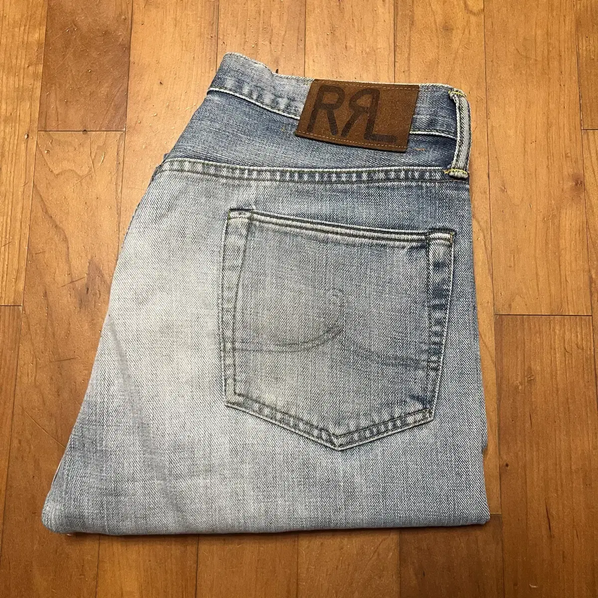 [30X32] DRL RRL Selvedge Denim Washed Jin Straight Fit