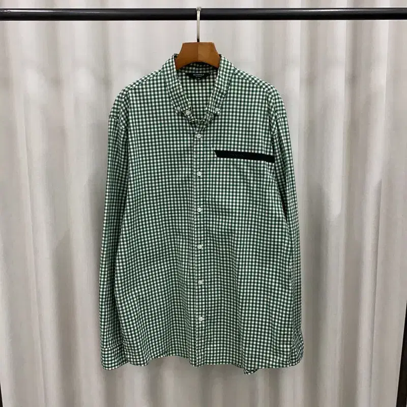 Vinpole Logo Casual Check Long Sleeve Shirt 105 S04641