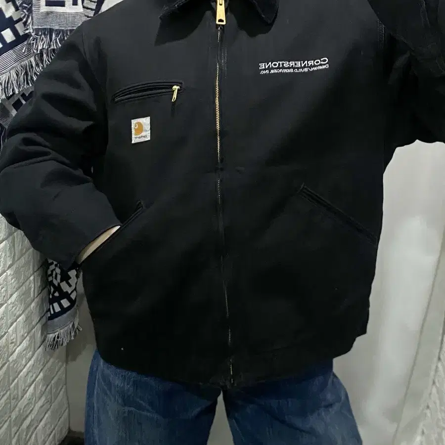 (usa)Carhartt J001-BLK Detroit jacket