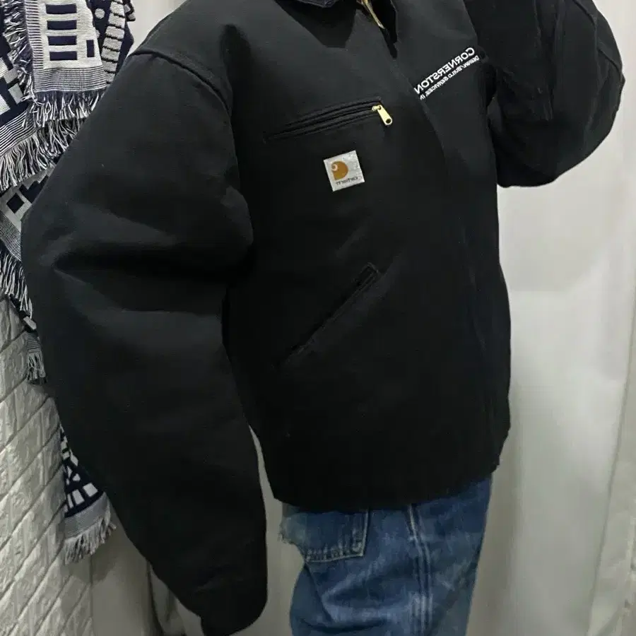 (usa)Carhartt J001-BLK Detroit jacket