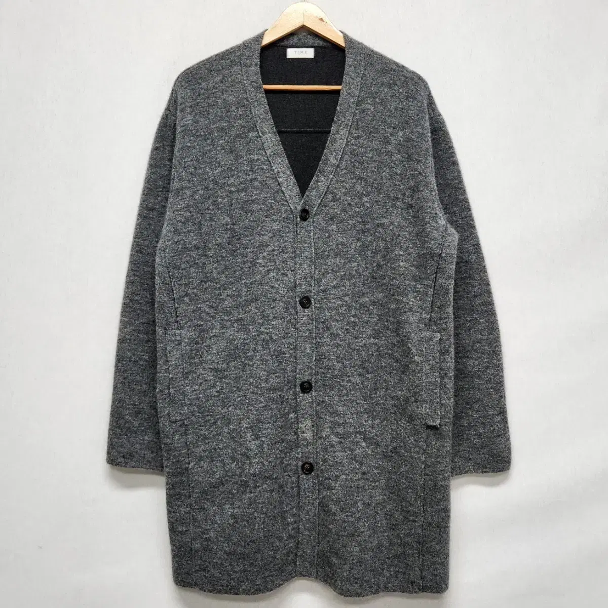 Time Homme Men's Alpaca-blend wool knitted cardigan 105 size