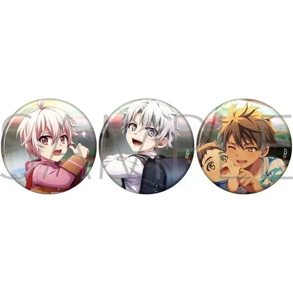 Ainana Chibi Canbadge Trigger Set Kujo ten Gakuryu