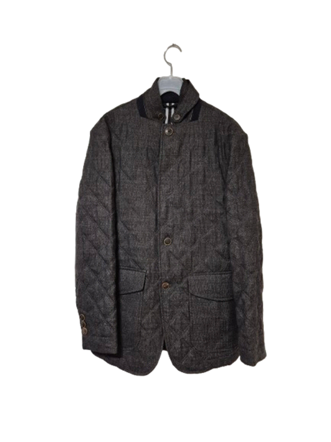 Genuine Cambridge Cologne Swing Top Charcoal Men's Padded Woolen Jacket90