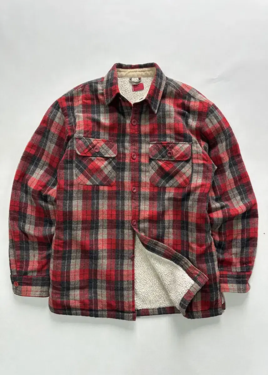 [L] Levi's Check Wool Shirt Jacket