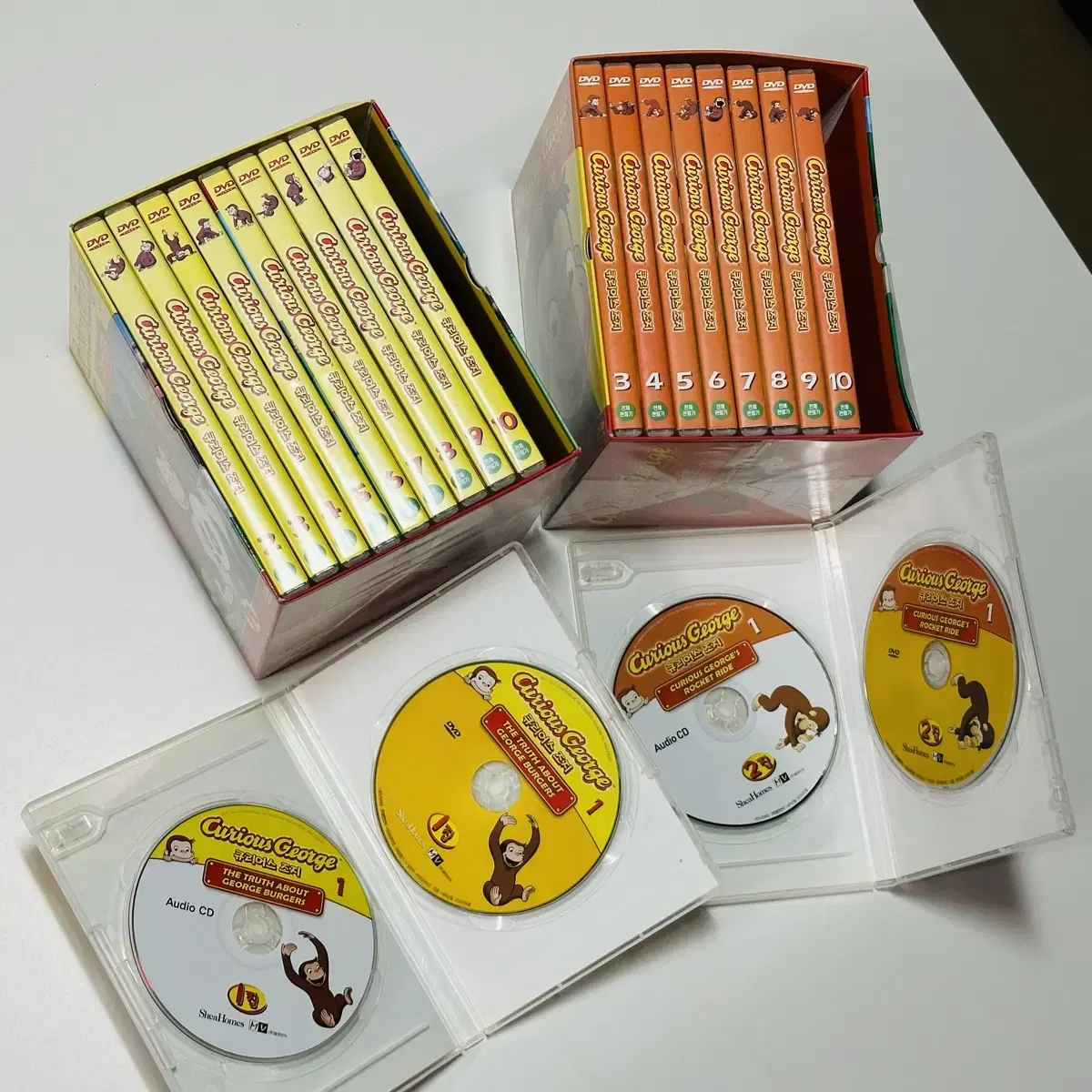 잠수네영어 큐리어스 조지 영어 dvd 1집+2집