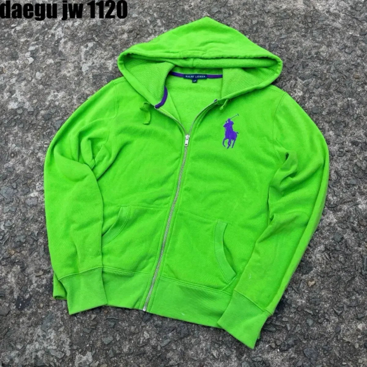 Polo Hooded Zip Up L