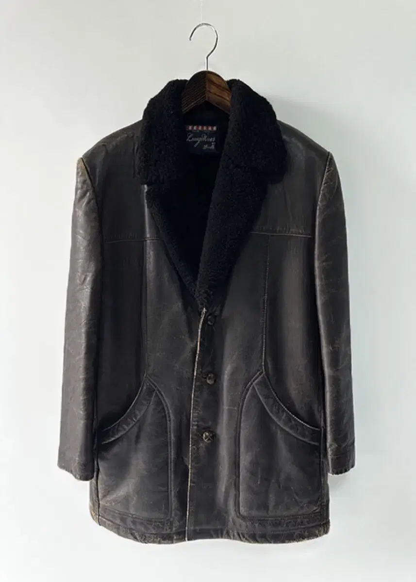 [L] Lounge Wear JPN Osaka Tokyo Leather Coat Jacket