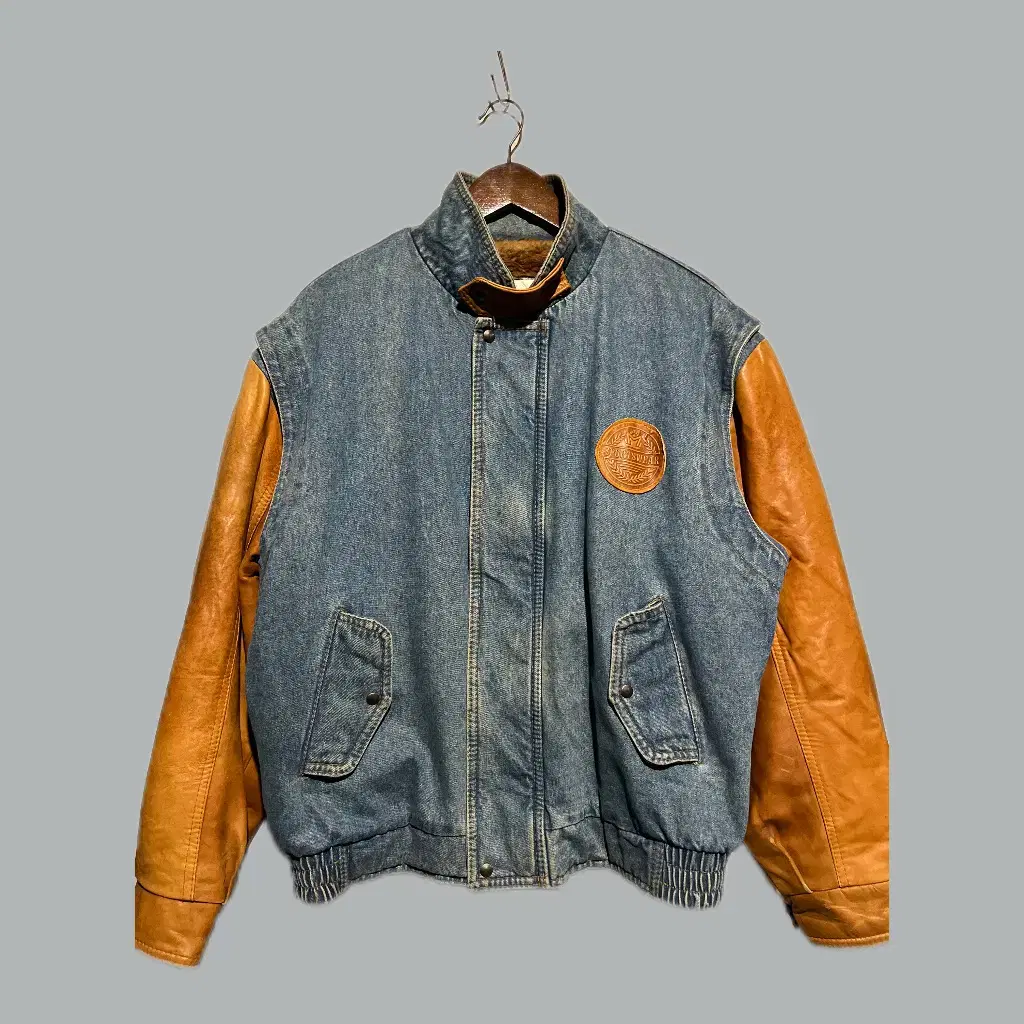 LORENZO Denim Varsity Jacket