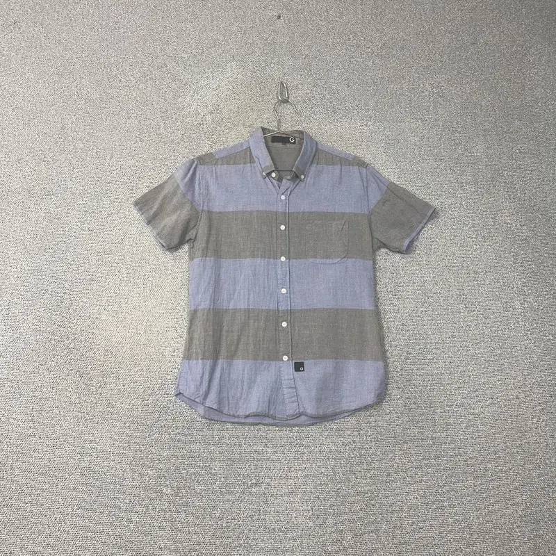 Gess Stripe Casual Short Sleeve Shirt XL