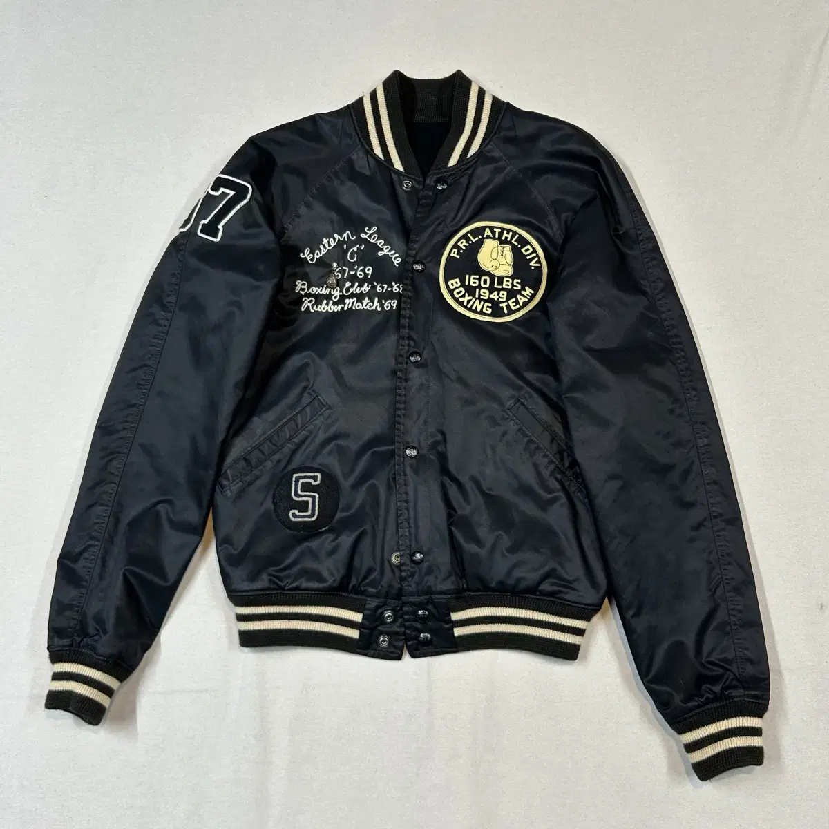 M) Polo Ralph Lauren Boxing Club Reversible Reversible Varsity Jacket