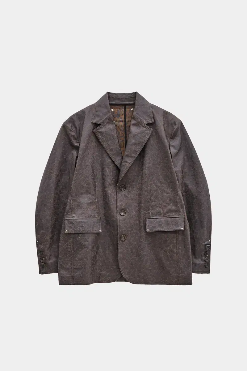 Maison Margiela Crack Coated Jacket Brown L