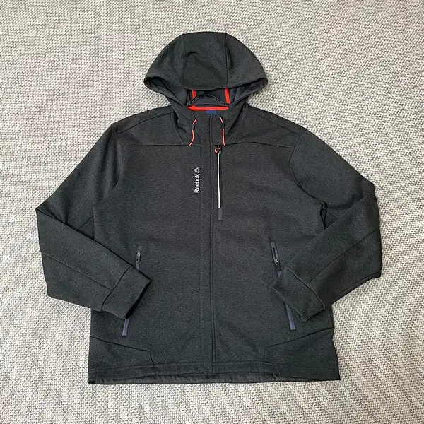 2XL Reebok Brushed Hooded Zip-up Jacket N.6314