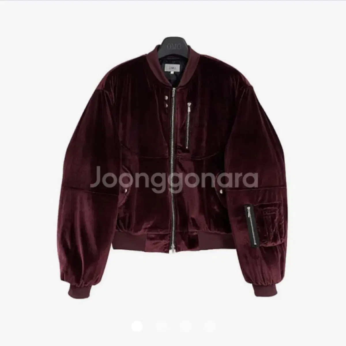 Omo Velvet Jacket Burgundy 2 sizes