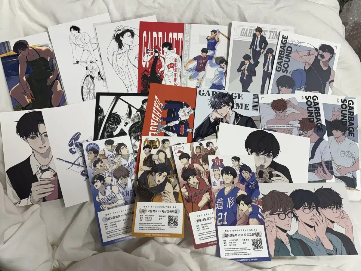 Garbage Time Paperback Official postcard unofficial goods pbak jungsoo junyoungjung jeon byungchan park ticketer chuu shop