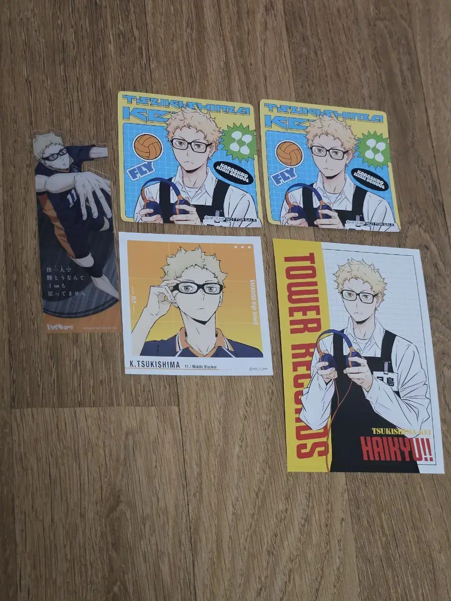 Tsukishima haikyuu Tower Record Collaboration Cafe Goods