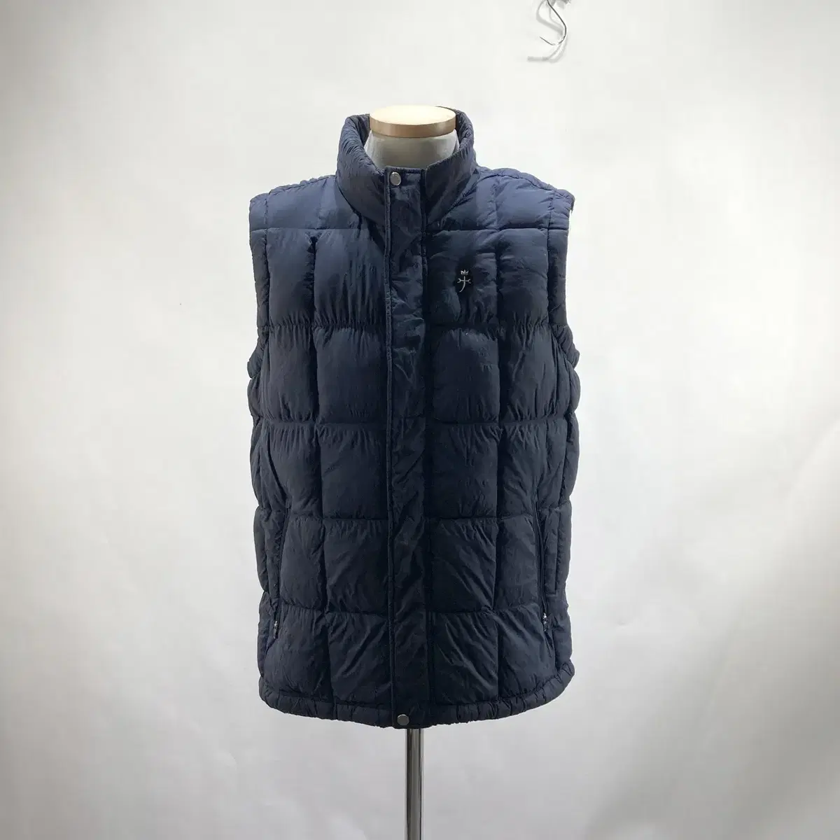 Castelbajac Men's Goose Down Puffer Vest Navy 95 Permanent