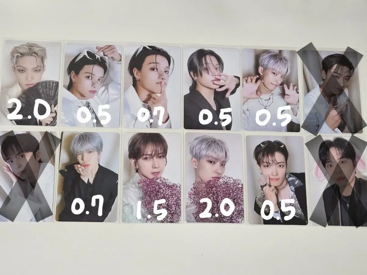 ateez san jongho hongjoong mingi yunho wooyoung yeosang alpo tok tok cee u unreleased photocard photocard