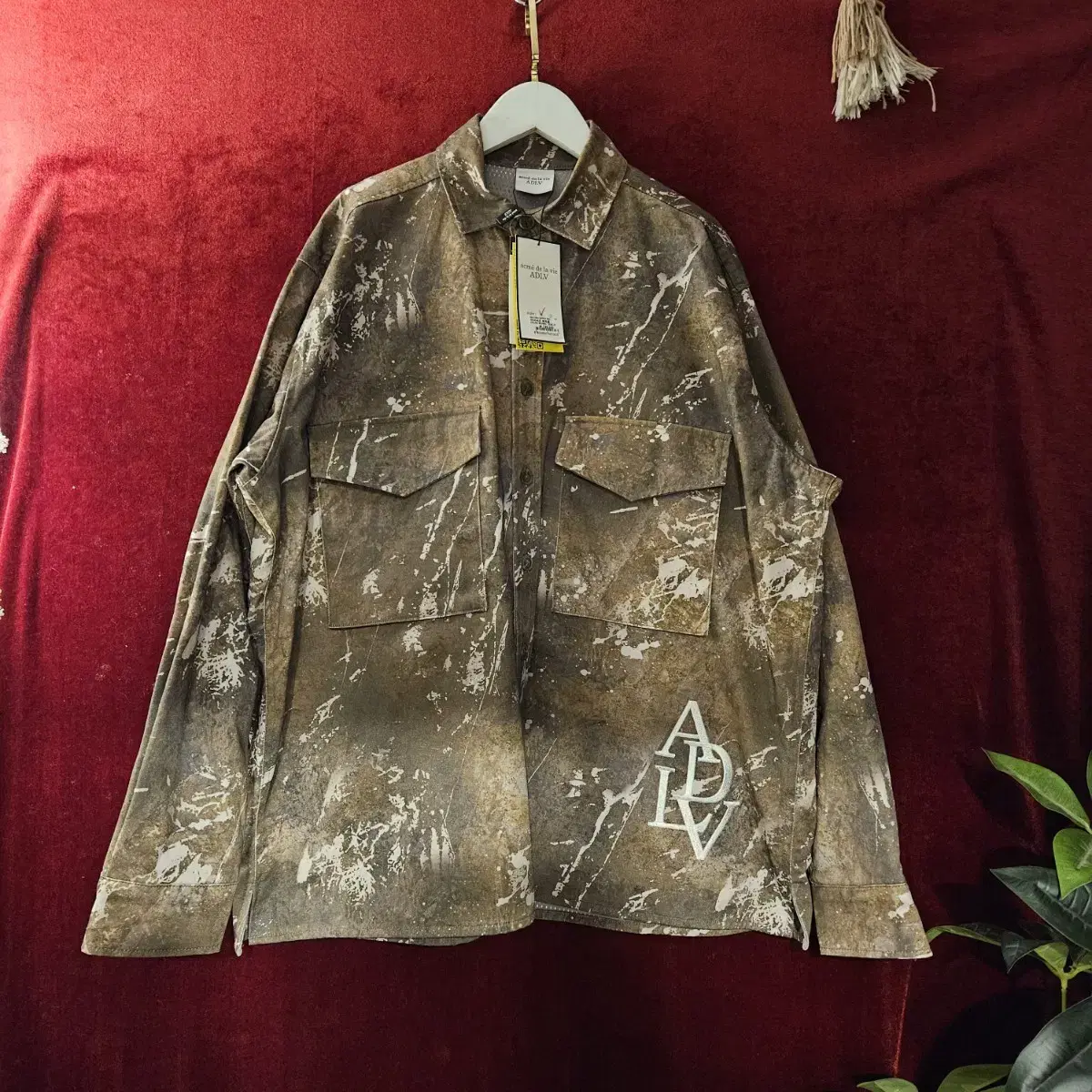 (NEW)Akmedrabi ARMY pattern signature logo shirt jacket 1 size