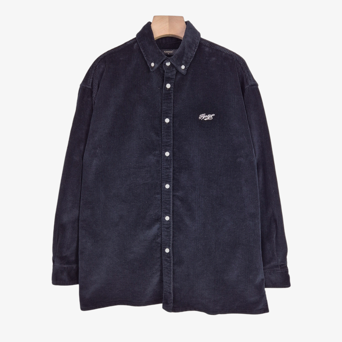 [105] Kangol Black Corduroy Shirt Jacket