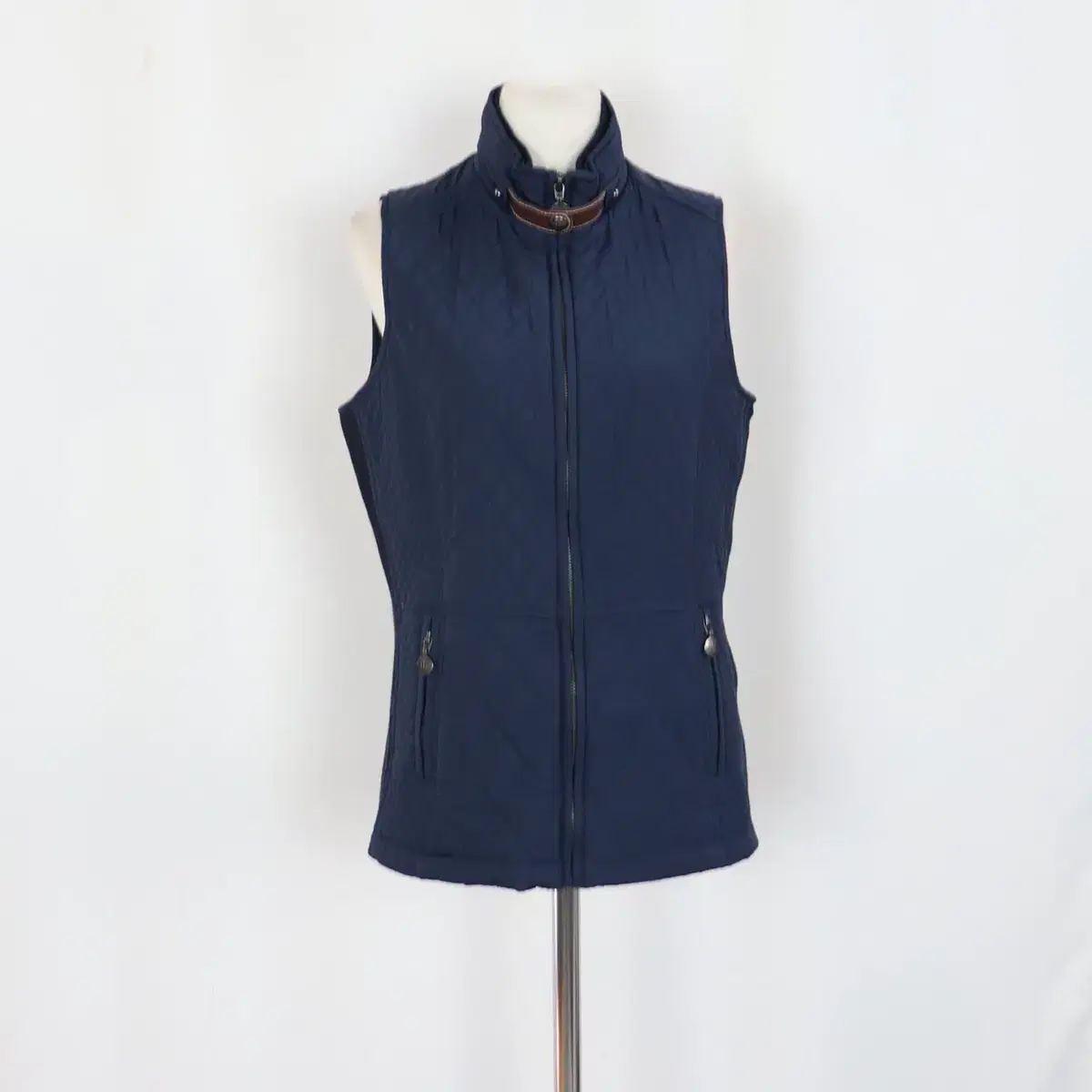 Tommy Hilfiger Women's Quilted Zip-up Vest Navy 85-90 Permanent